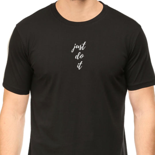 PujaCraft Classic Black T-shirt ( Design: Just DO It )