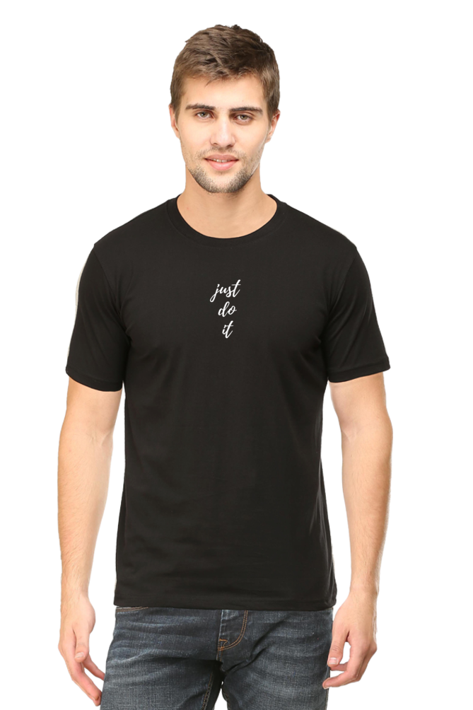 PujaCraft Classic Black T-shirt ( Design: Just DO It )